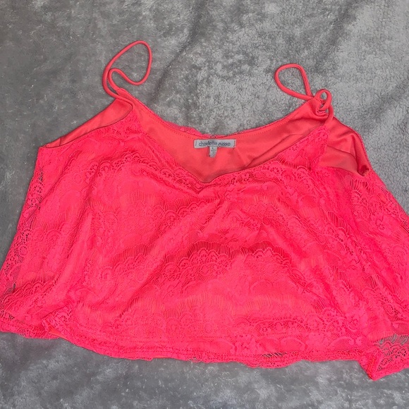 Bright Pink Crop Top